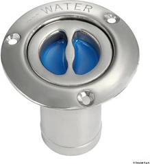 WATER deck plug polished SS straight 80 mm