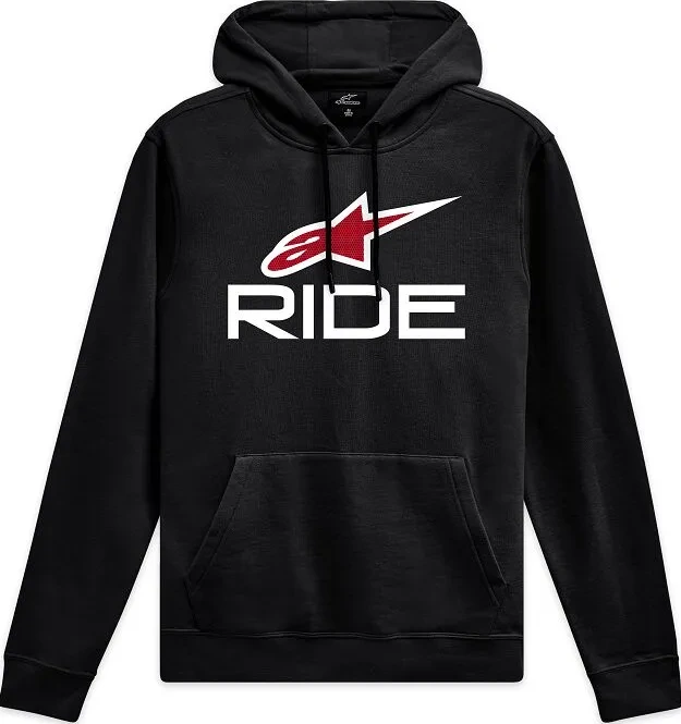 HOODIE RIDE 4 BK/W/RD S