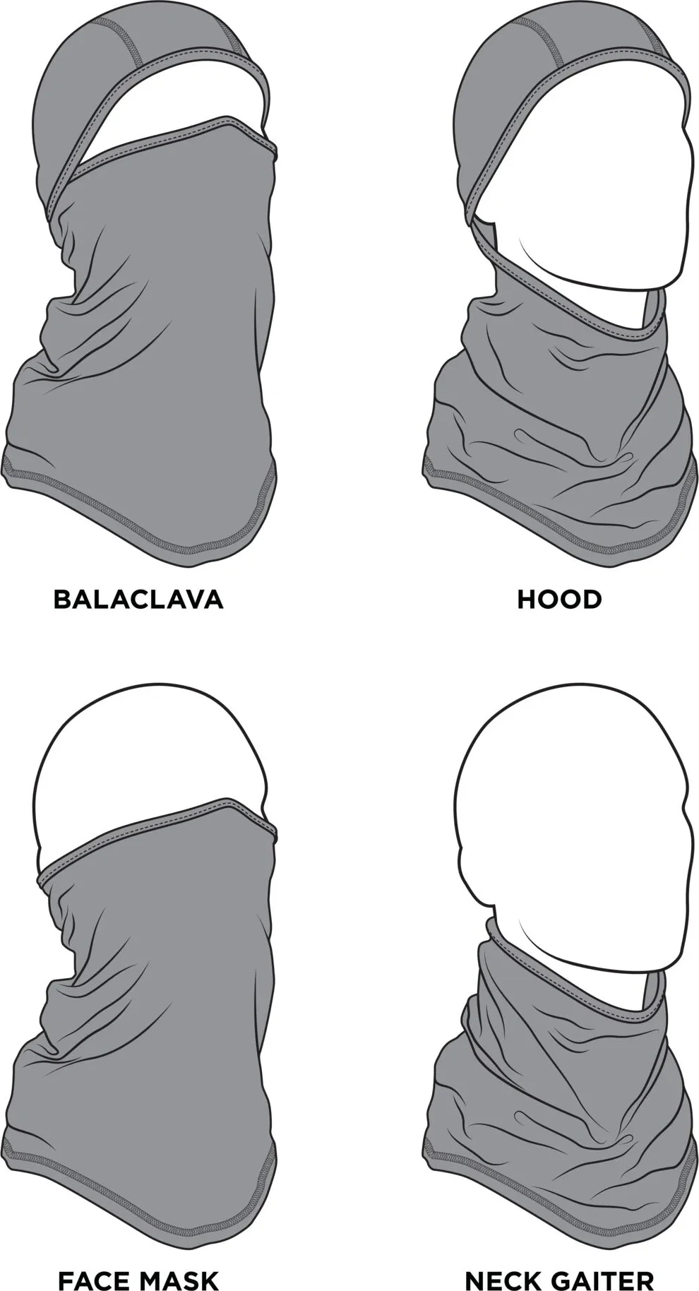 BALACLAVA SPORTFLEX BLACK