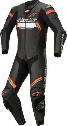 Alpinestars Leather suite 1-pcs Missile v2 Ignition Black/Red fluo, 56