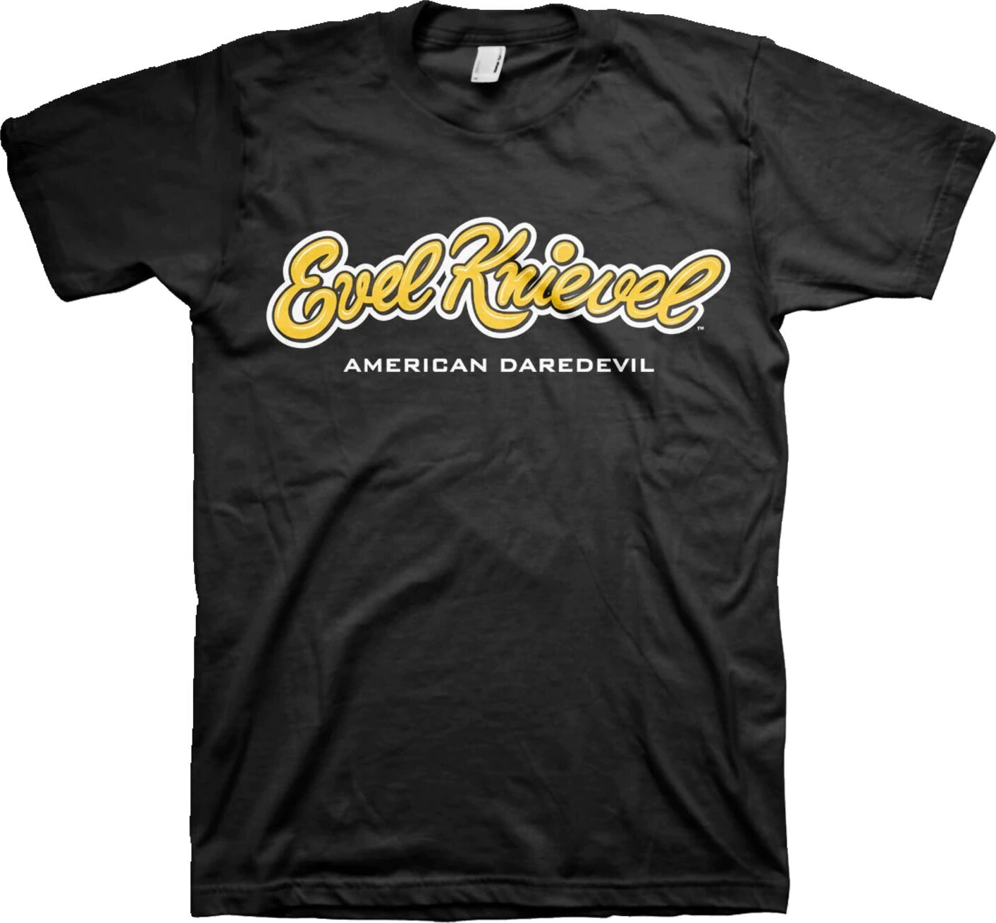 Evel Knievel Logo T-shirt, Black, S