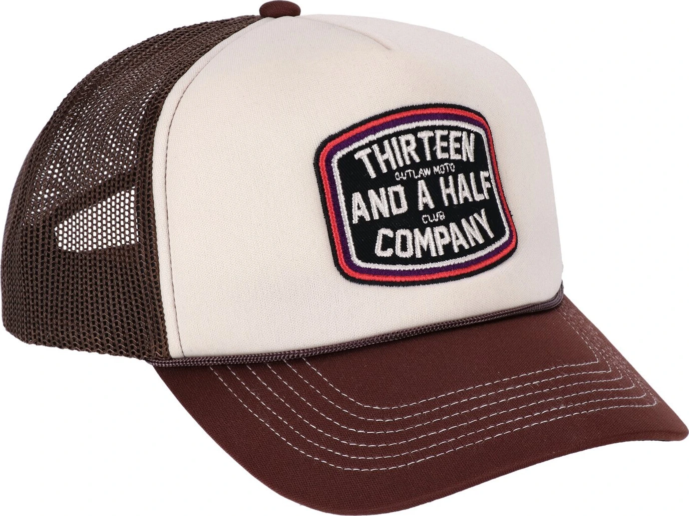 13 1/2 Outlaw Club trucker cap, brown