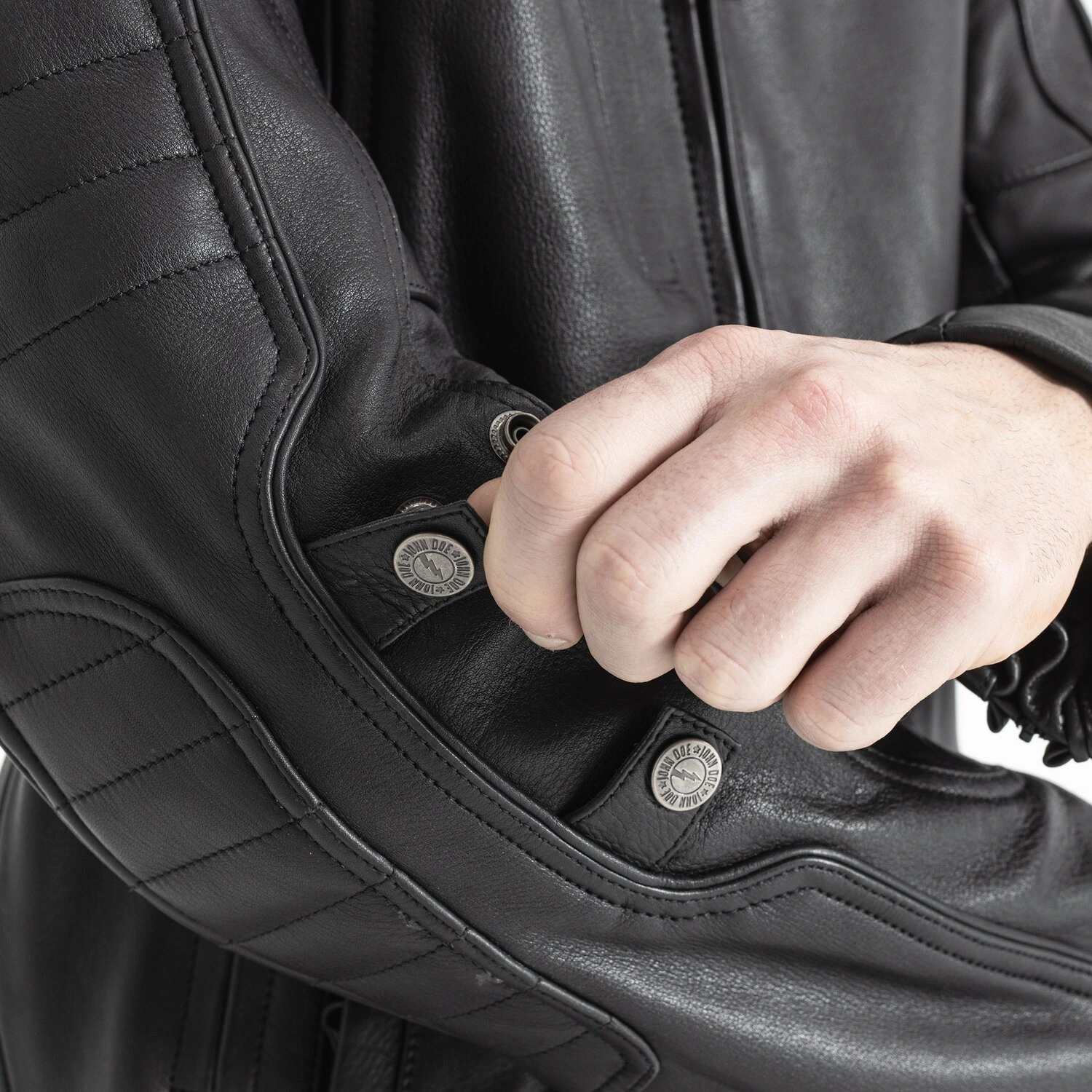 John Doe Technical Leather jacket, Black, L