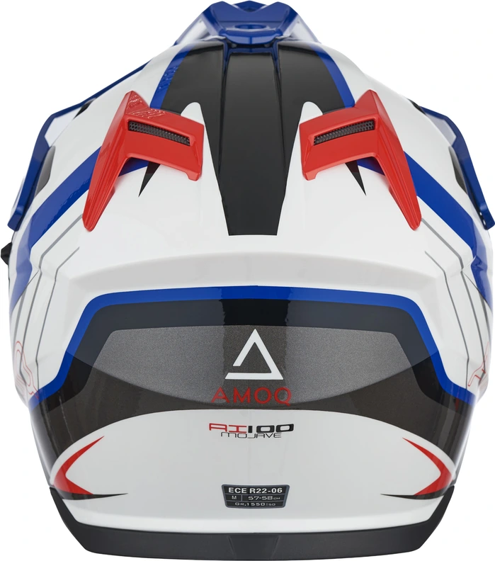 AMOQ Helmet AI100 Mojave white/red/blue, XS