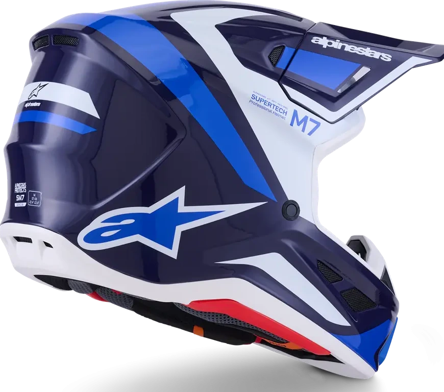 HELMET SM7 RISE BLUE/WHITE XS