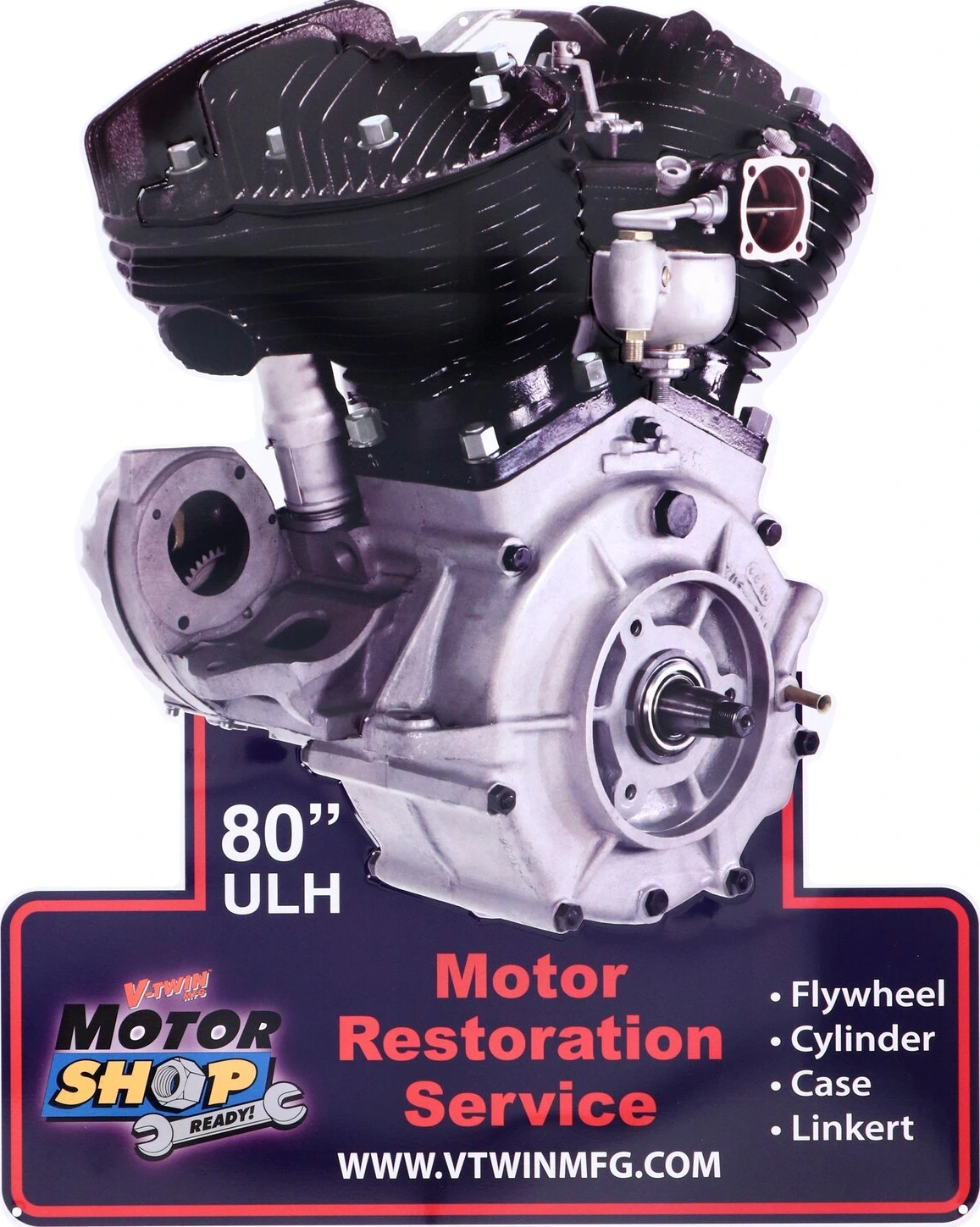 V-Twin Mfg, motor plaque V-Twin engine models
