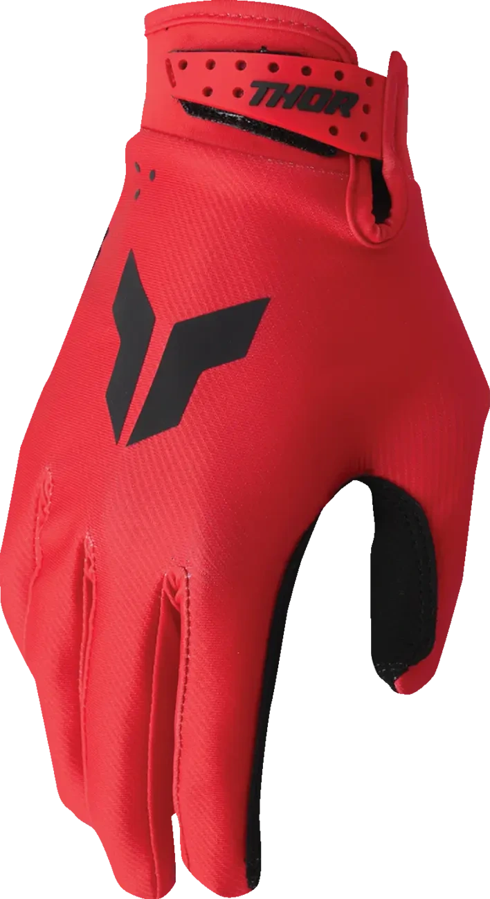 GLOVES YTH LAUNCHMODE SPLIT RED 2XS