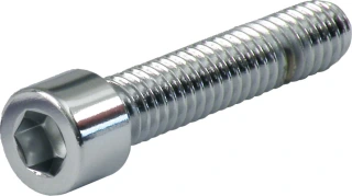 Polished allen bolt, chrome 1/2-20 x 1 1/2