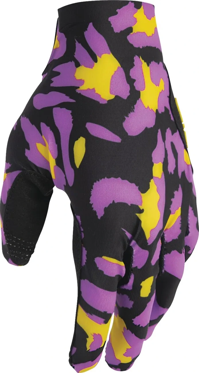 GLOVES SPORTMODE CHEETAH YELLOW/PURPLE XS