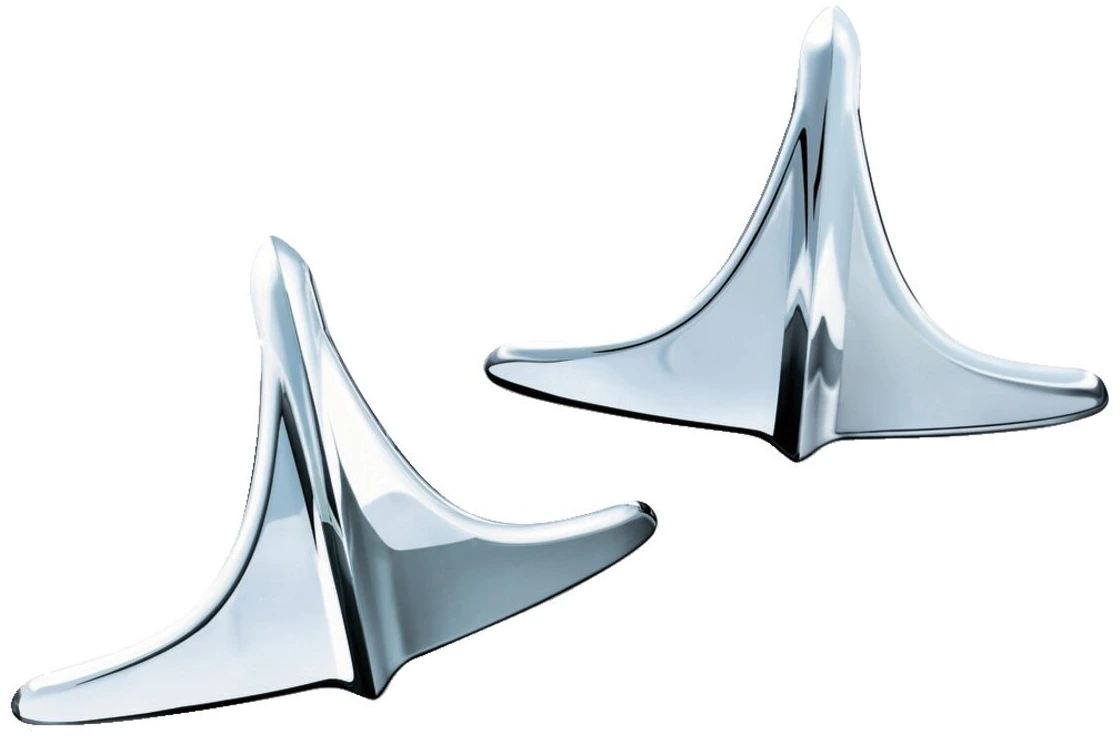 Kuryakyn, Trike rear fender accents, Unpainted, Chrome