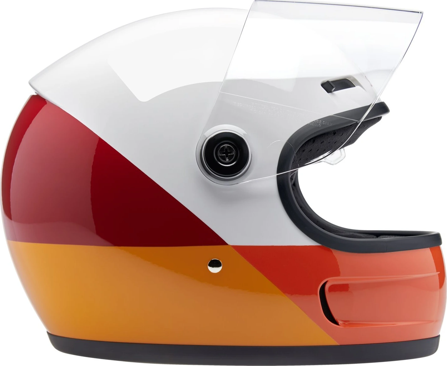 Biltwell Gringo SV helmet Intersection Warm, White, XS, Graphic