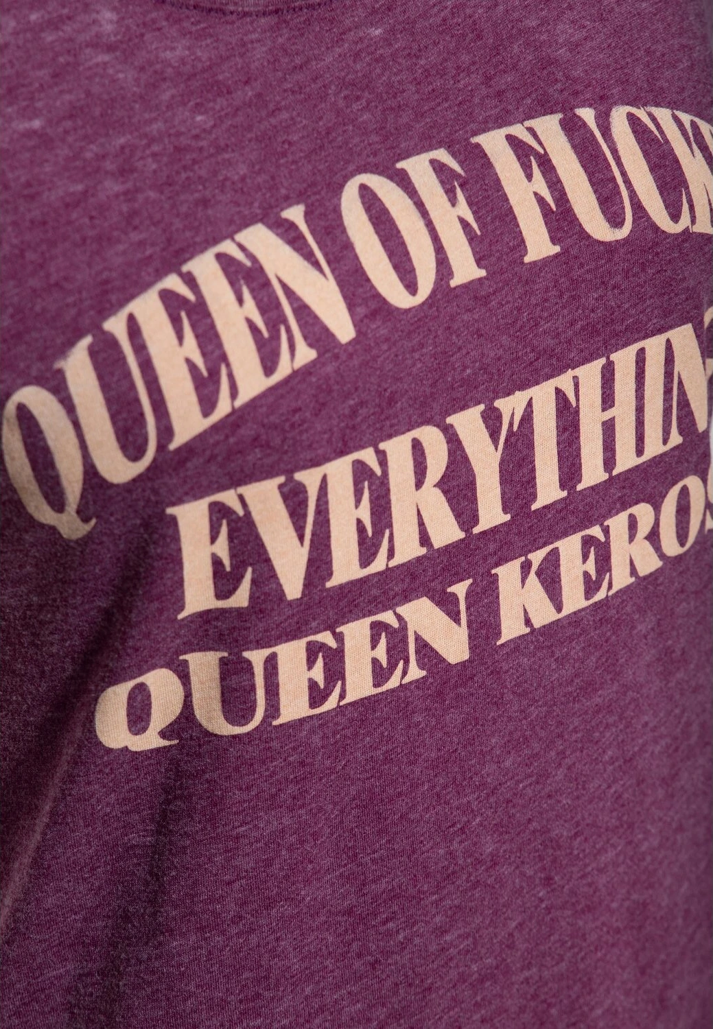 Queen Kerosin Queen of everything t-shirt plum, Purple, XL