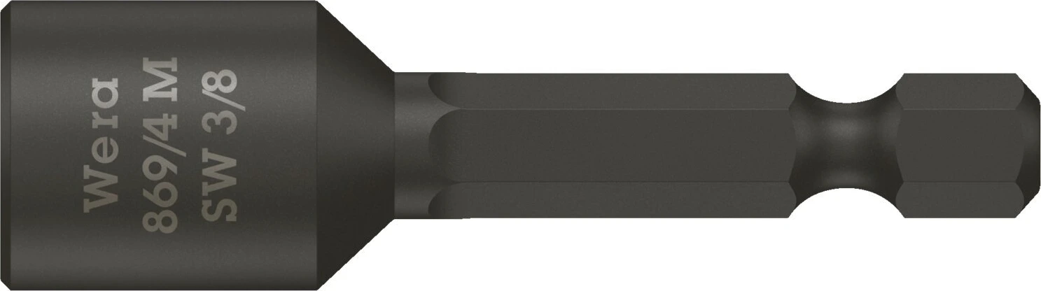 Wera 1/4" drive nutsetter - US sizes 3/8", 50 mm