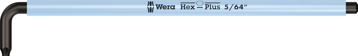 Wera hex key multicolor ice blue - US sizes 5/64", 101 mm