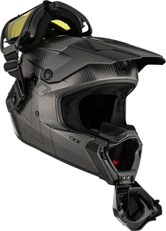 CKX Helmet Titan AMS Matt Carbon + Heated Goggles, S