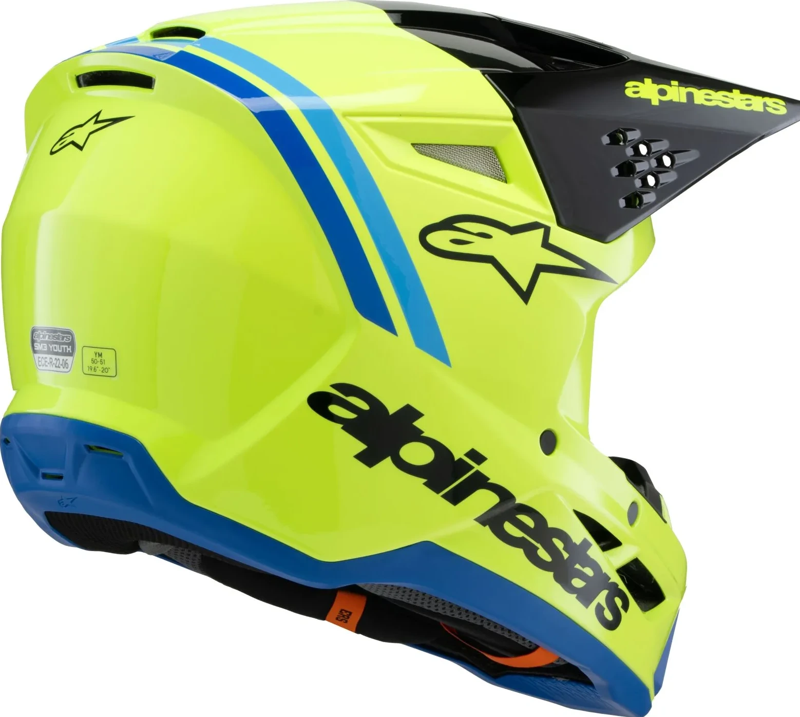HELMET YTH SM3 RADIUM YL/BK/B YS