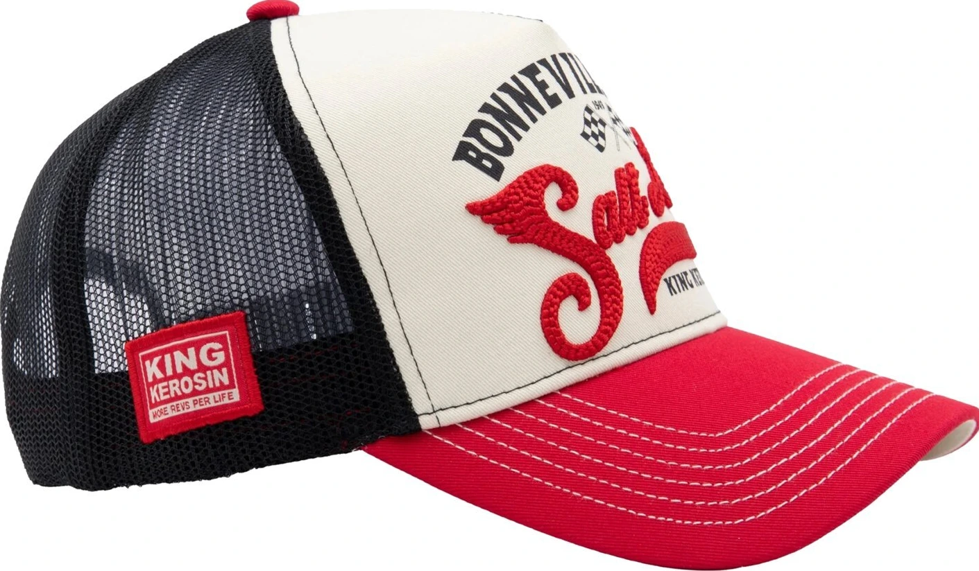 King Kerosin Salt Lake trucker cap, red, offwhite