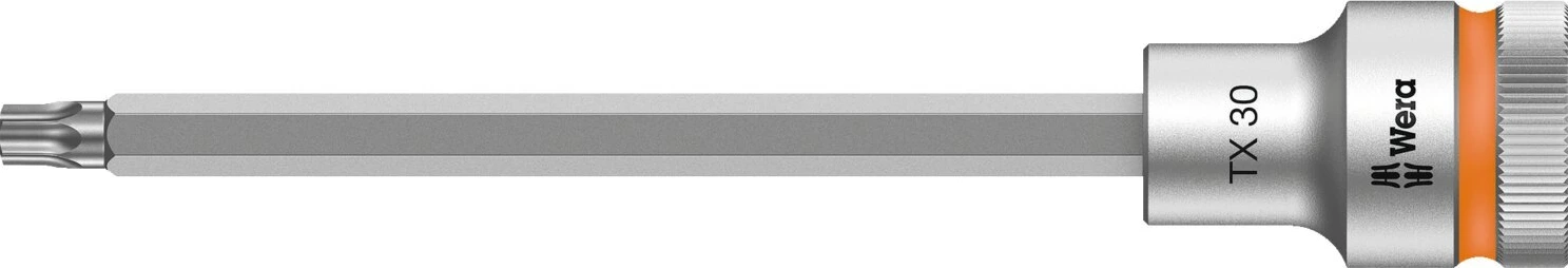 Wera Zyklop 1/2" Torx® socket bit with holding function, 140 mm, Chrome