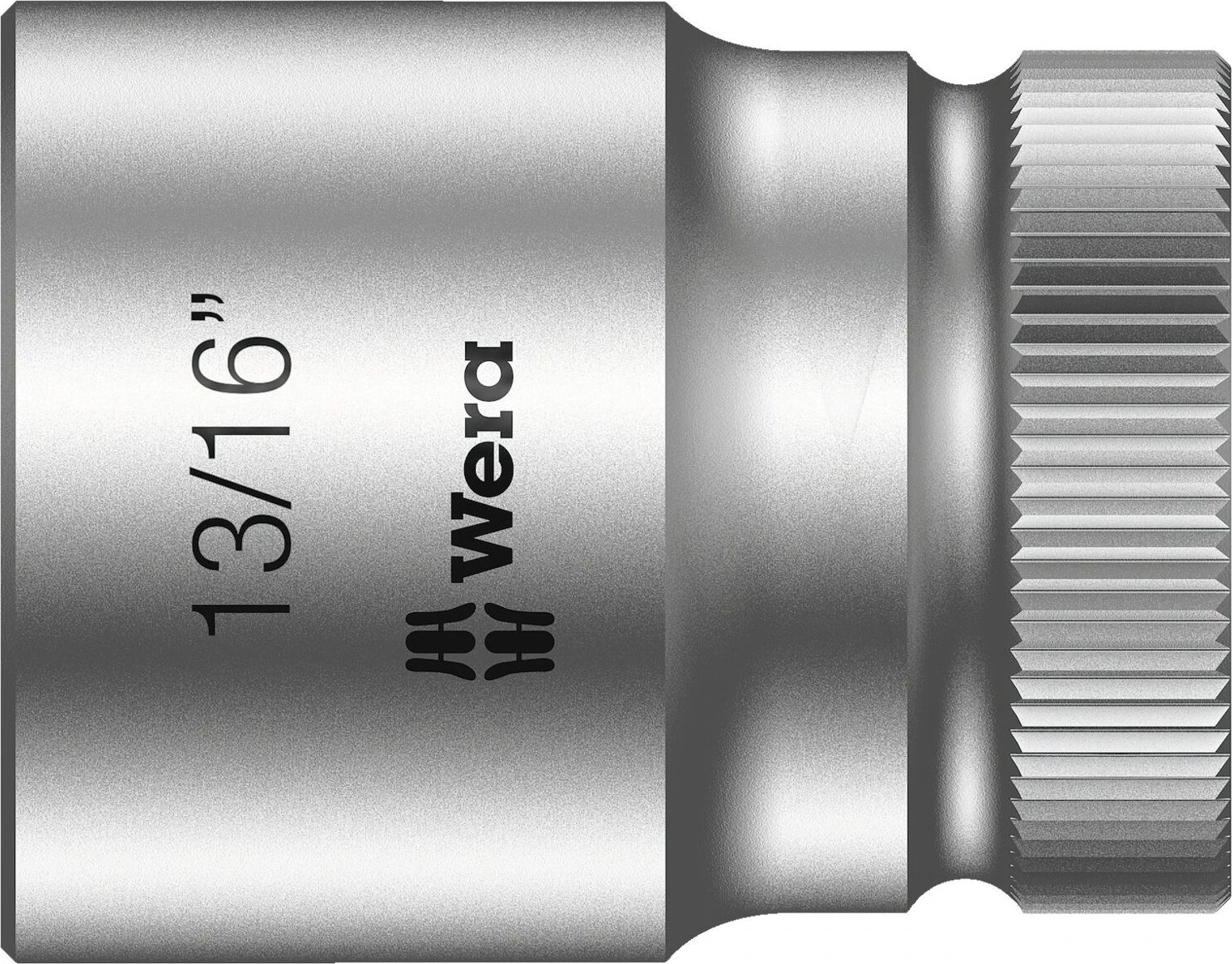 Wera Zyklop 1/2" socket - US sizes 13/16", 37 mm, Chrome