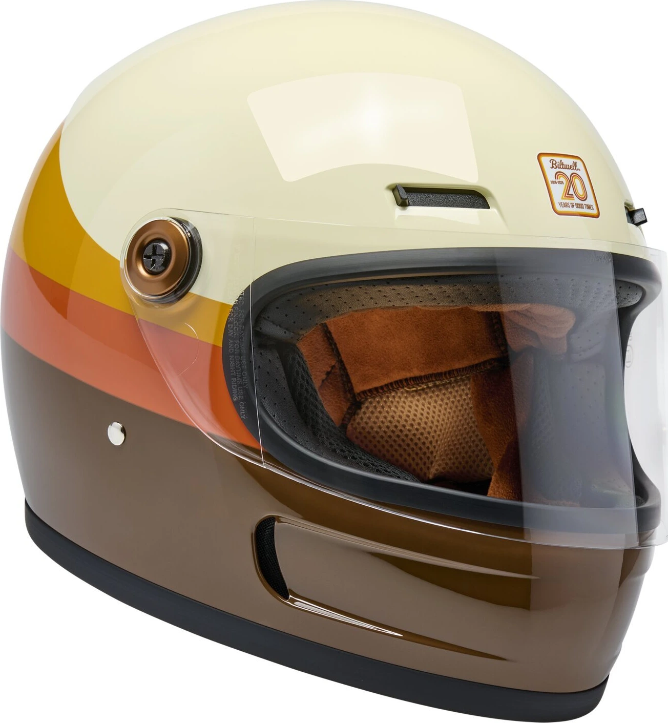 Biltwell Gringo SV helmet, 20th anniversary Beige, XS, Gloss