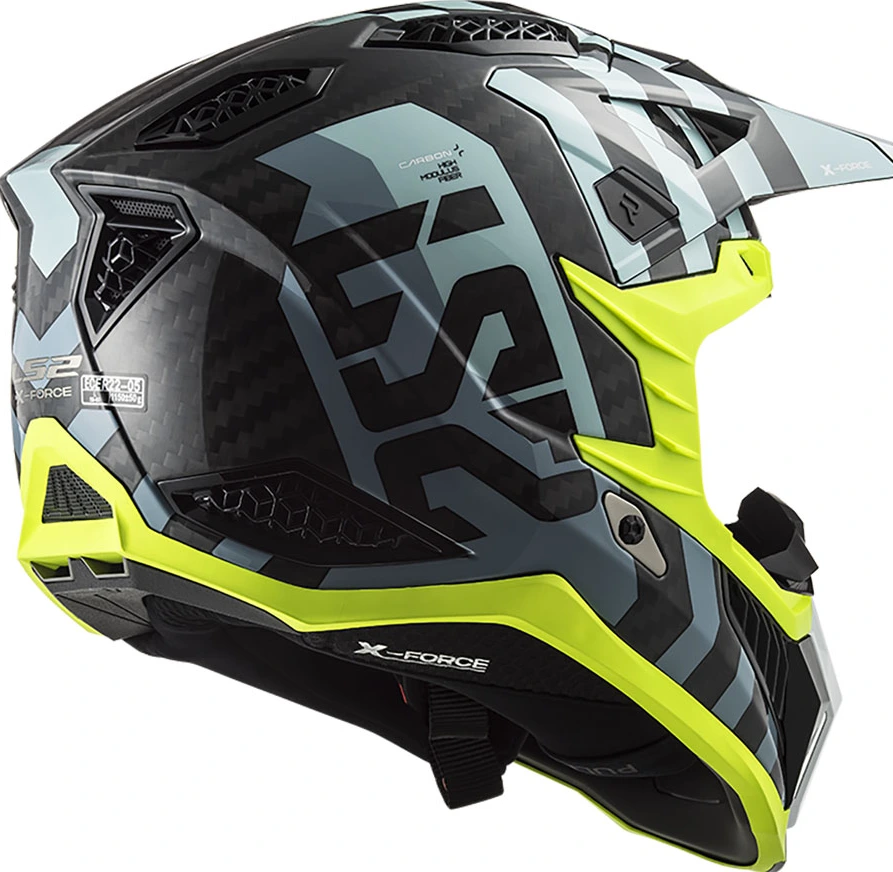 LS2 MX703 C X-FORCE BARRIER helmet - M, Sky Blue