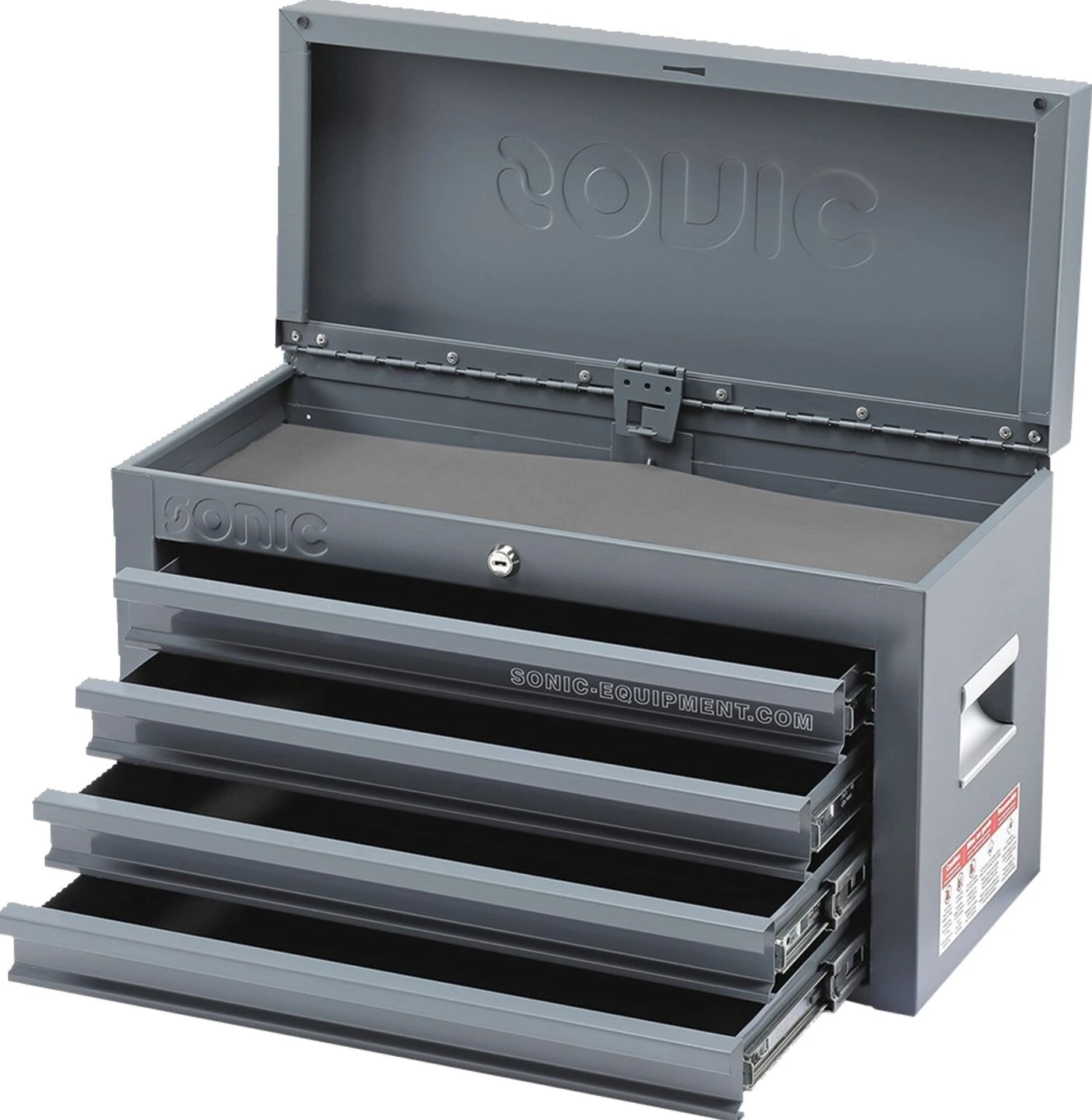 Sonic, Top toolbox metric motorcycle. 89 piece, Black, 566 mm