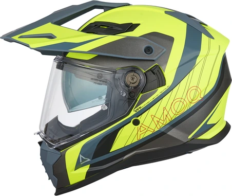 AMOQ Helmet AI100 Mojave grey/yellow, XS