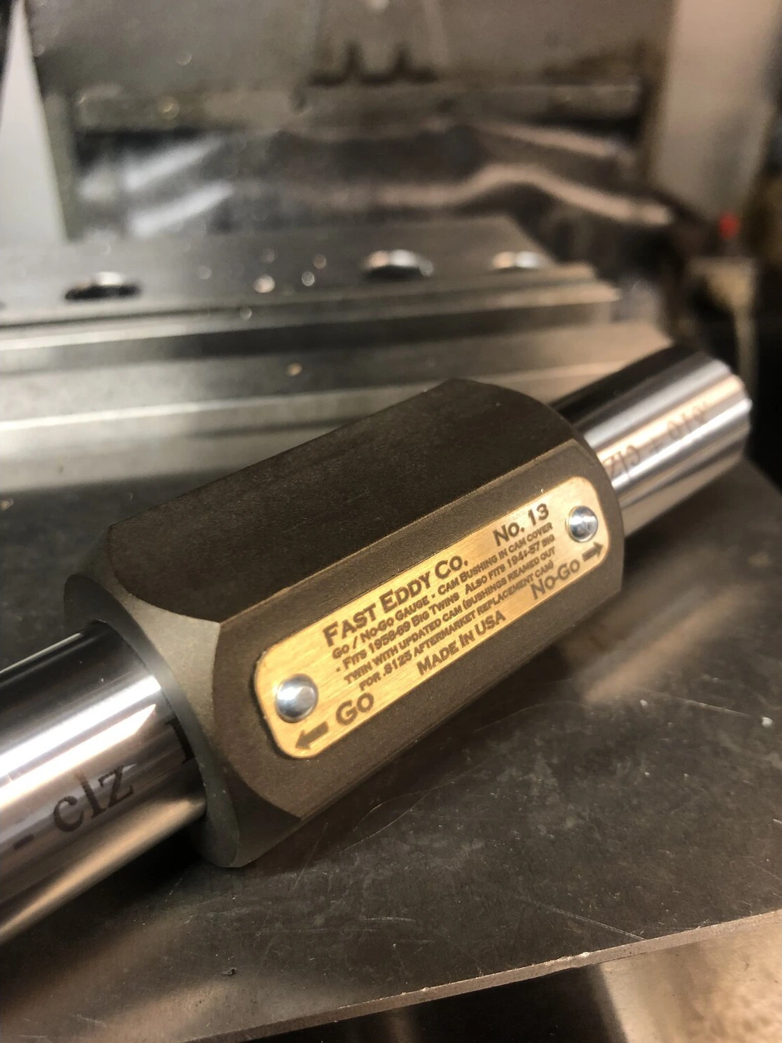 Fast Eddy, cam bushing Go & No-Go gauge pin