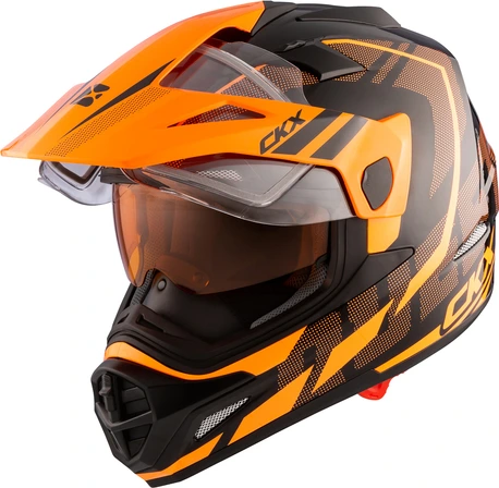 CKX Helmet QUEST RSV Moosek w electric visor Orange, XS