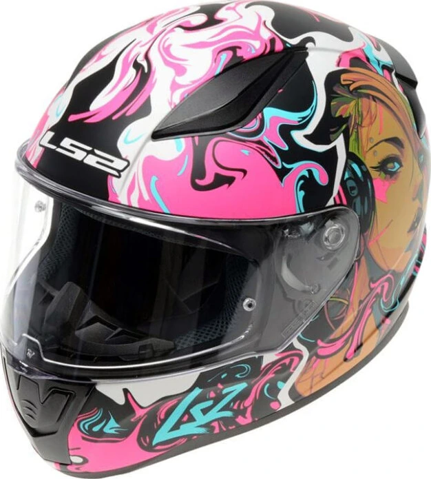 LS2 FF353 RAPID II CYBERG Helmet - Matt Purple Cyan, S