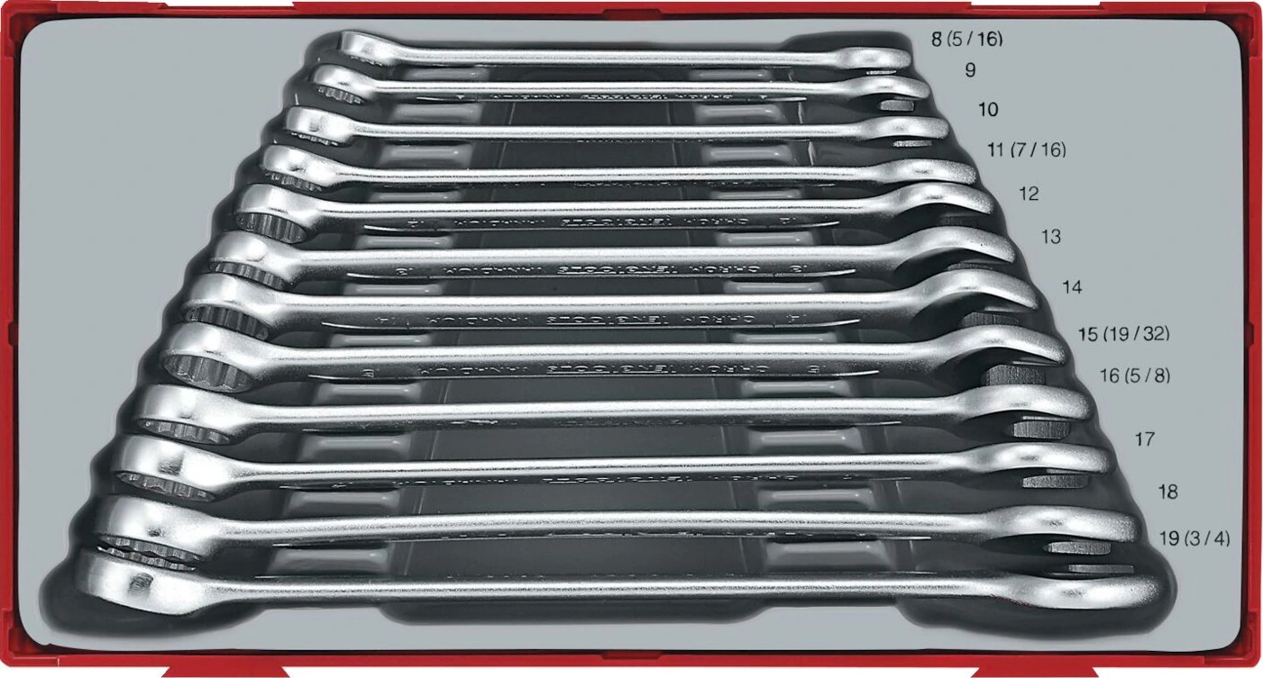 Teng Tools, hark- ja põikvõtmete komplekt 12 tk. Meetrilised suurused