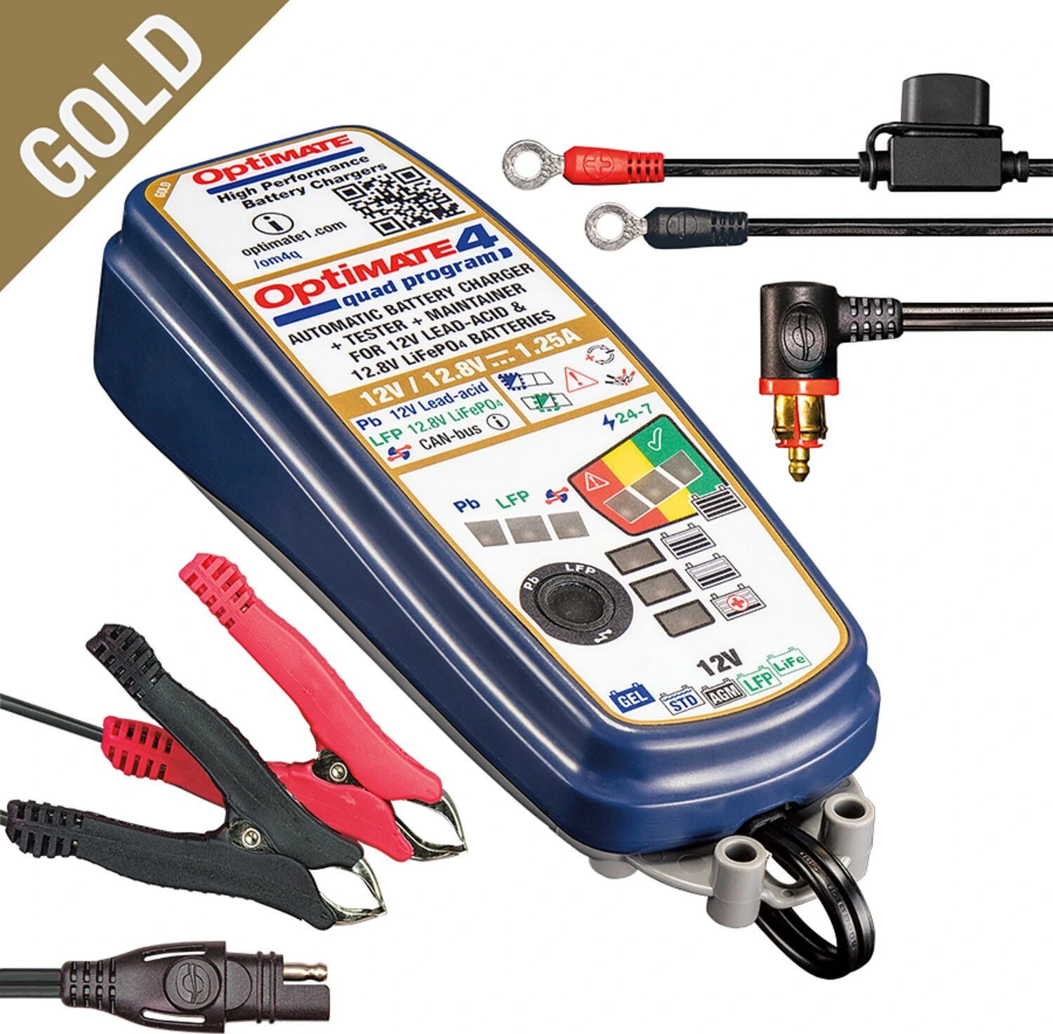 Tecmate, OptiMATE 4 Quad Program 12V battery charger