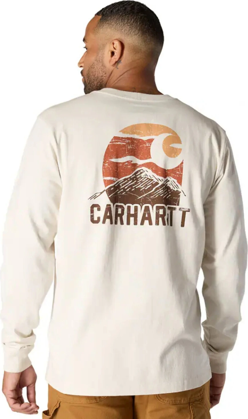 Carhartt Mountain long sleeve malt, White, L
