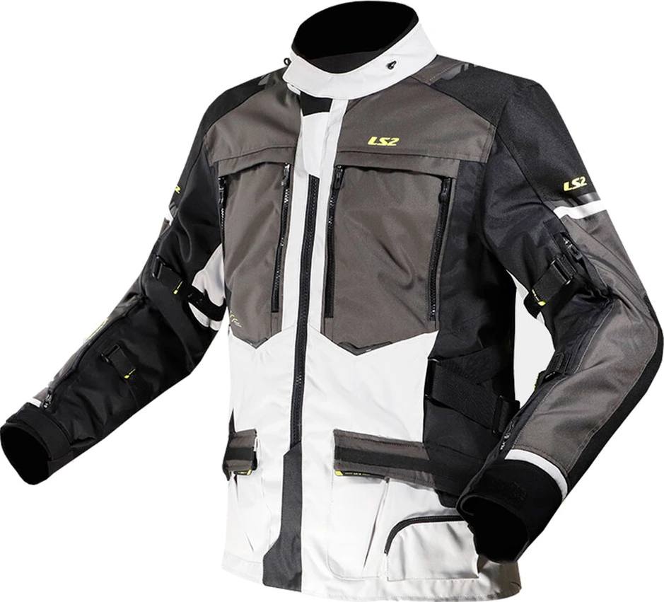 LS2 NORWAY MAN JACKET - XL, Black Grey Yellow