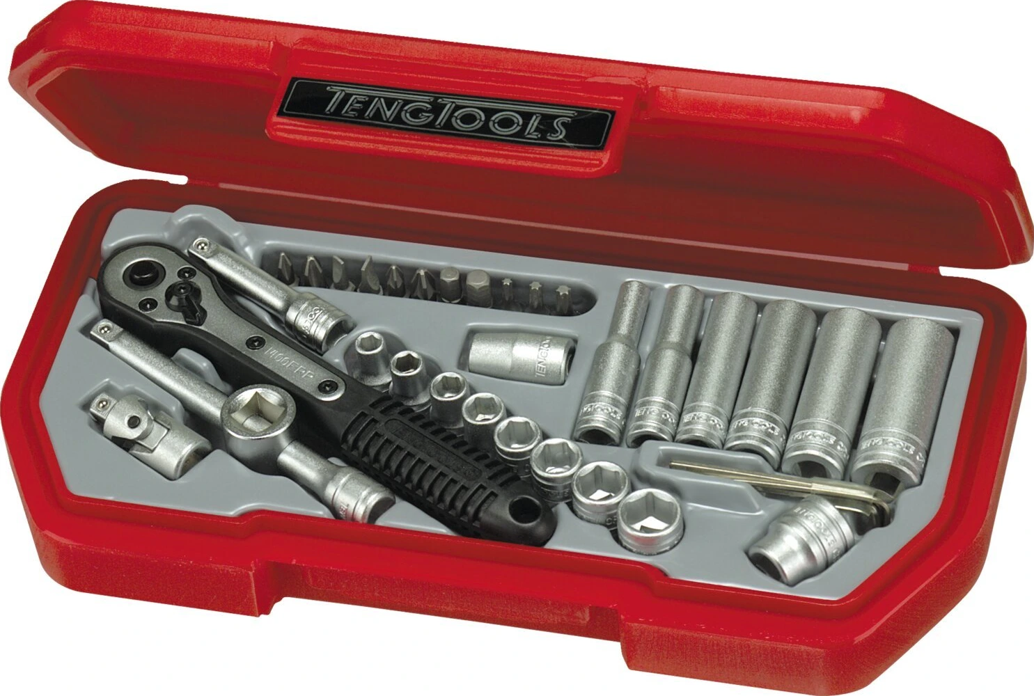 Teng Tools, 1/4" pesavõtmete komplekt. US 35 tk