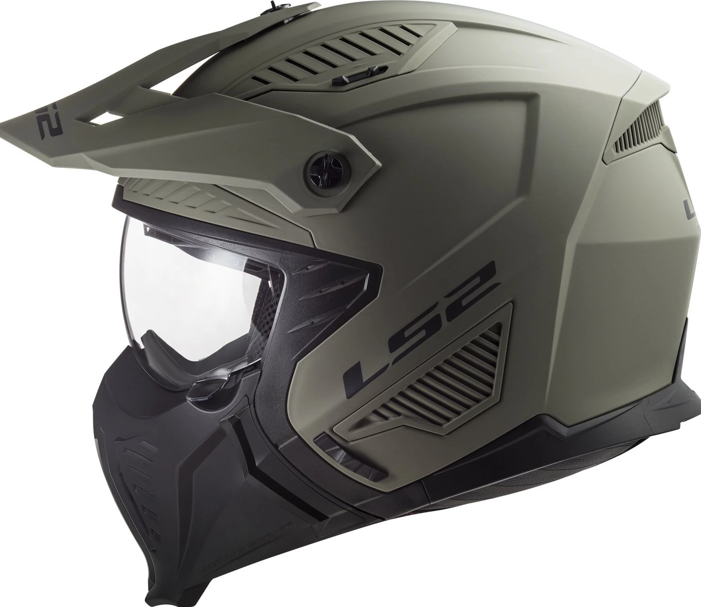 LS2 Drifter Solid helmet matt sand olive, S