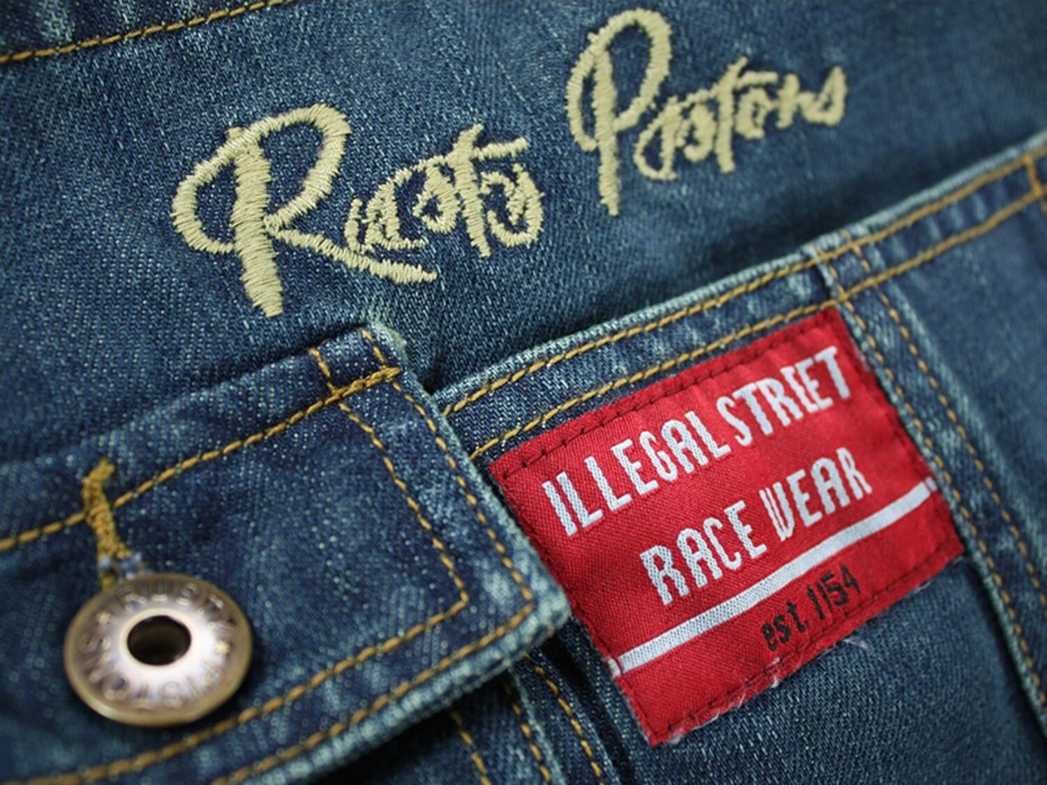Rusty Pistons Bedford bib overall, Blue, 32/34