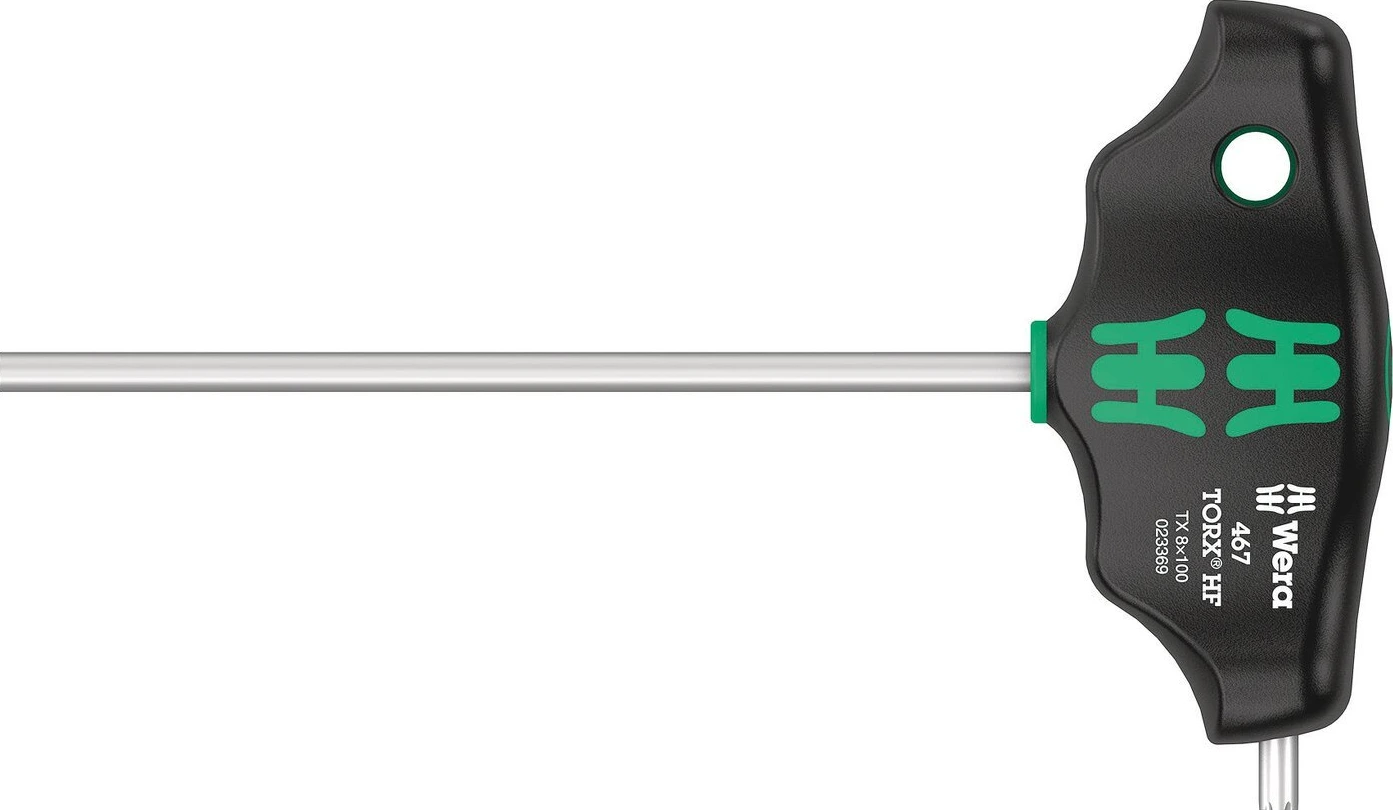 Wera HF T formos atsuktuvas TX8 Torx® serijos 467, juoda, chromuota, 100 mm