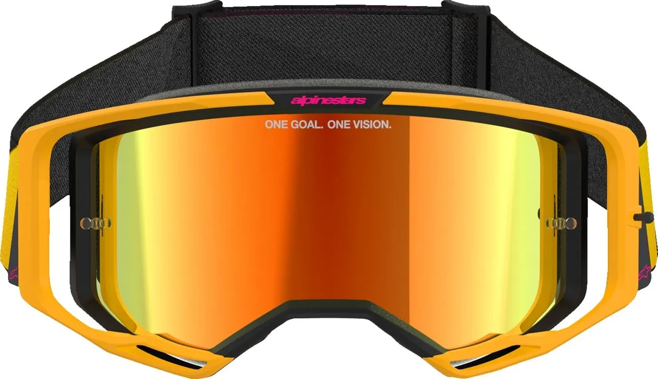 GOGGLE VISION 8 CORP YLW/PINK MIRROR-RED