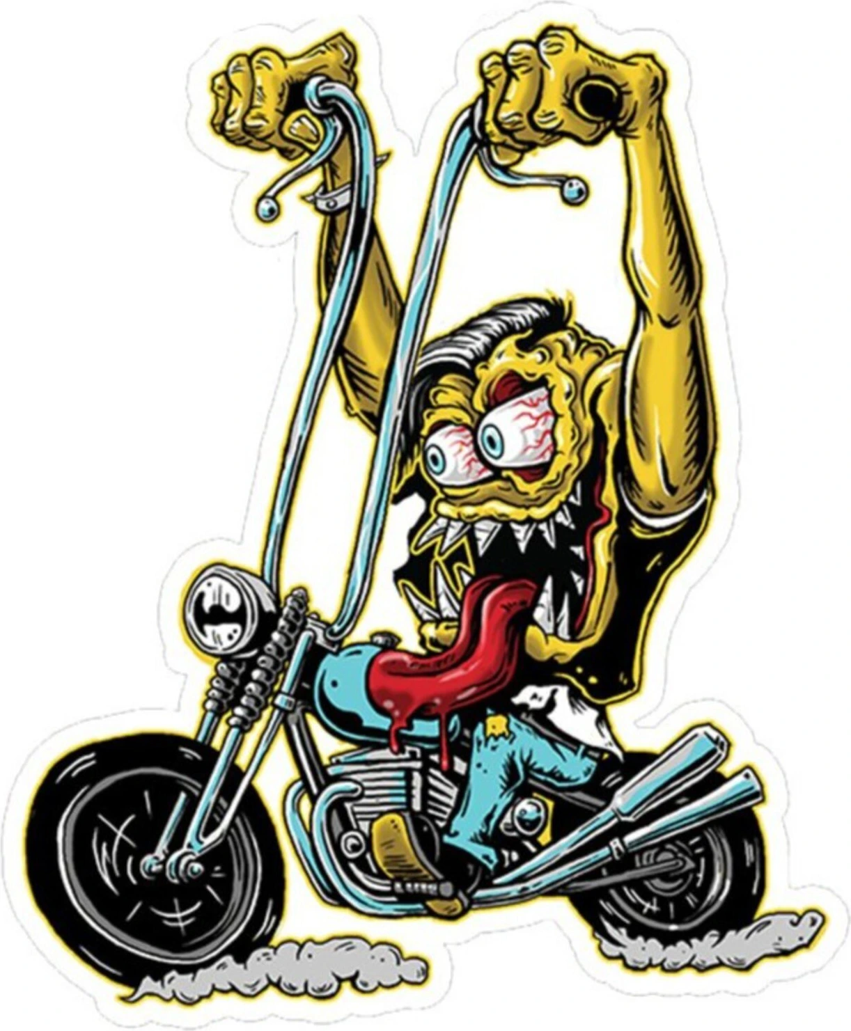 Lethal Threat Biker Monster sticker
