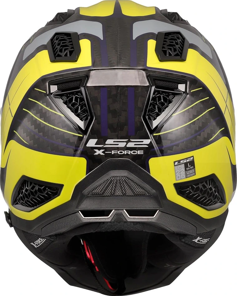 LS2 MX703 C X-FORCE GALUO Helmet - Grey H-V Yellow, S