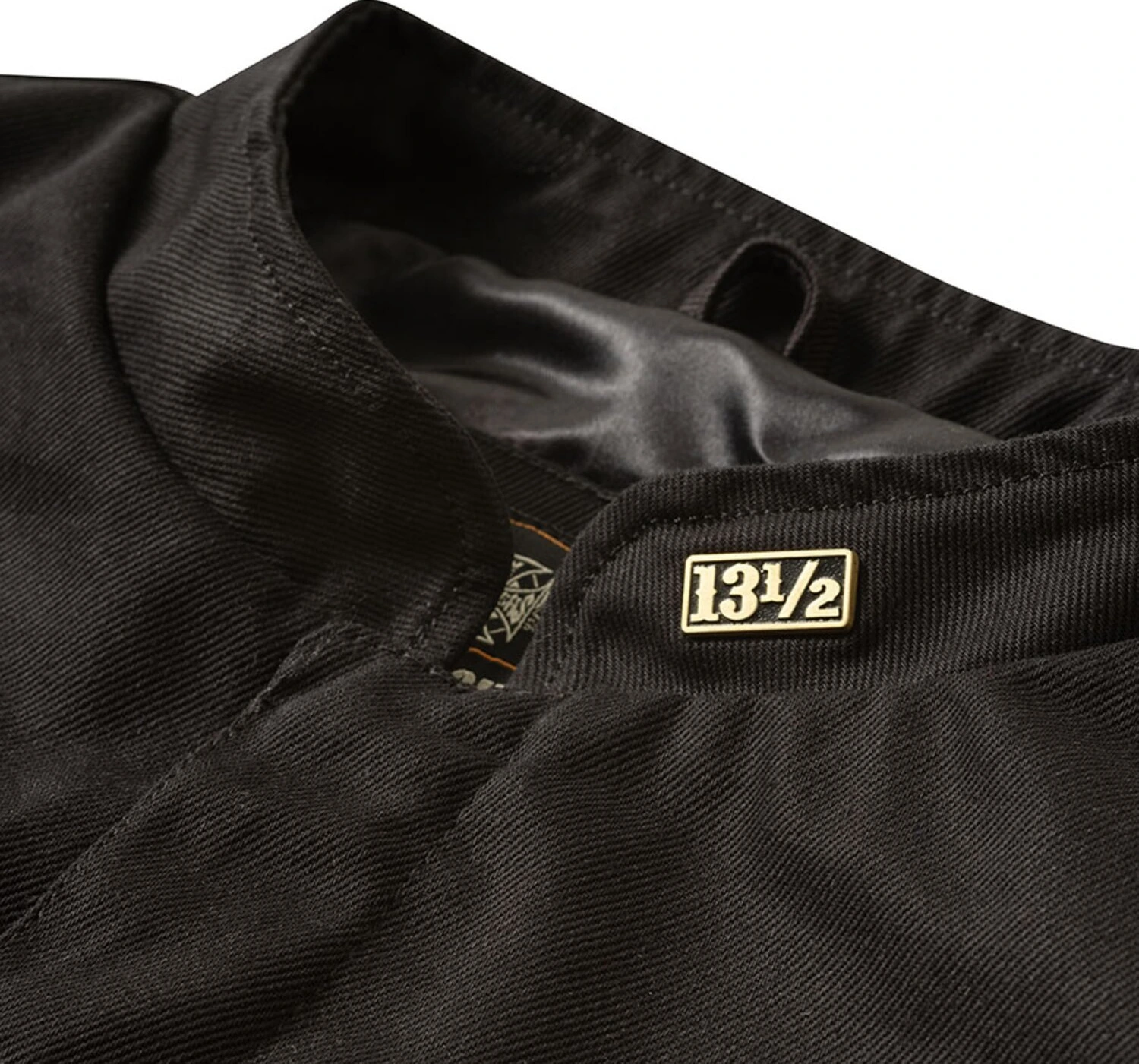 WCC x 13 1/2 Dominator black canvas riding vest, S