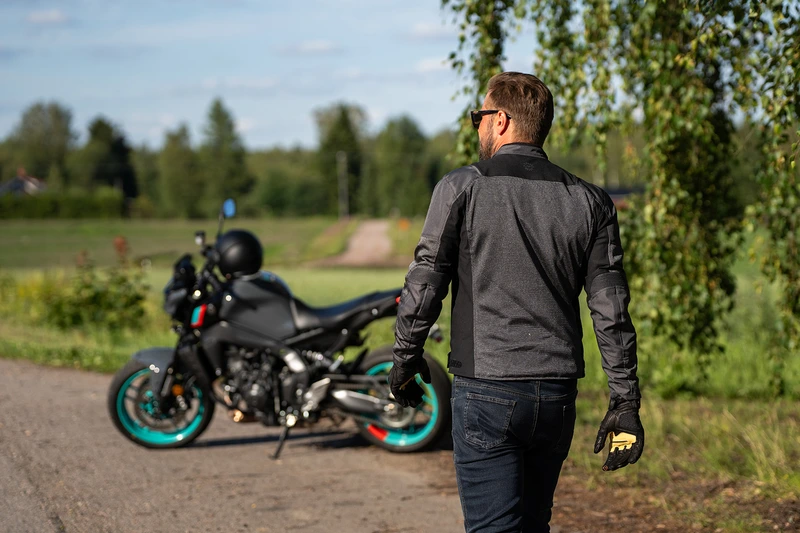 Halvarssons Textile Jacket Arvika Black/grey 48