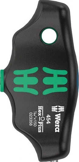 Wera Imperial T-käepide kuuskantvõti seeria 454 Suurus 7/64", Must, Kroom