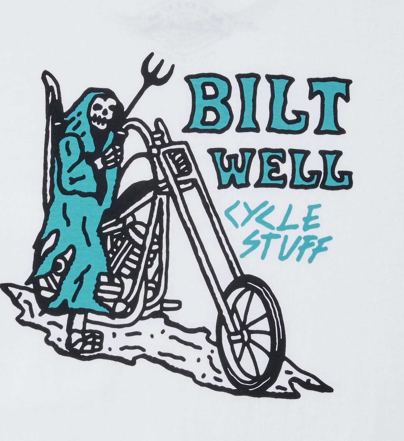 Biltwell Reaper t-shirt, White, S