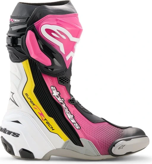 Alpinestars Boot Supertech R v2 Black/Pink/White/Yellow, 37