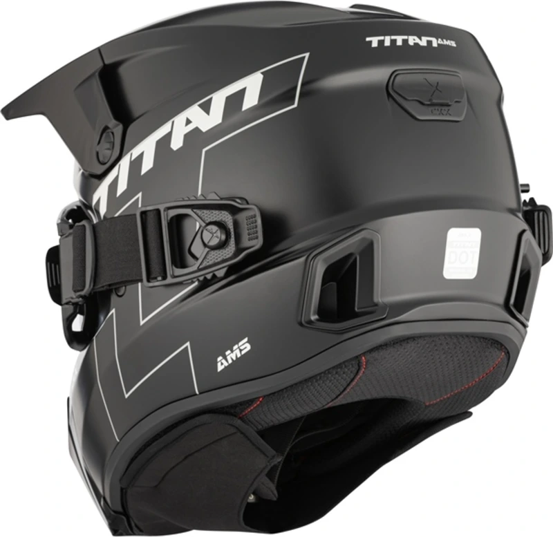 CKX Helmet Titan AMS Matt Black + Heated Goggles, S
