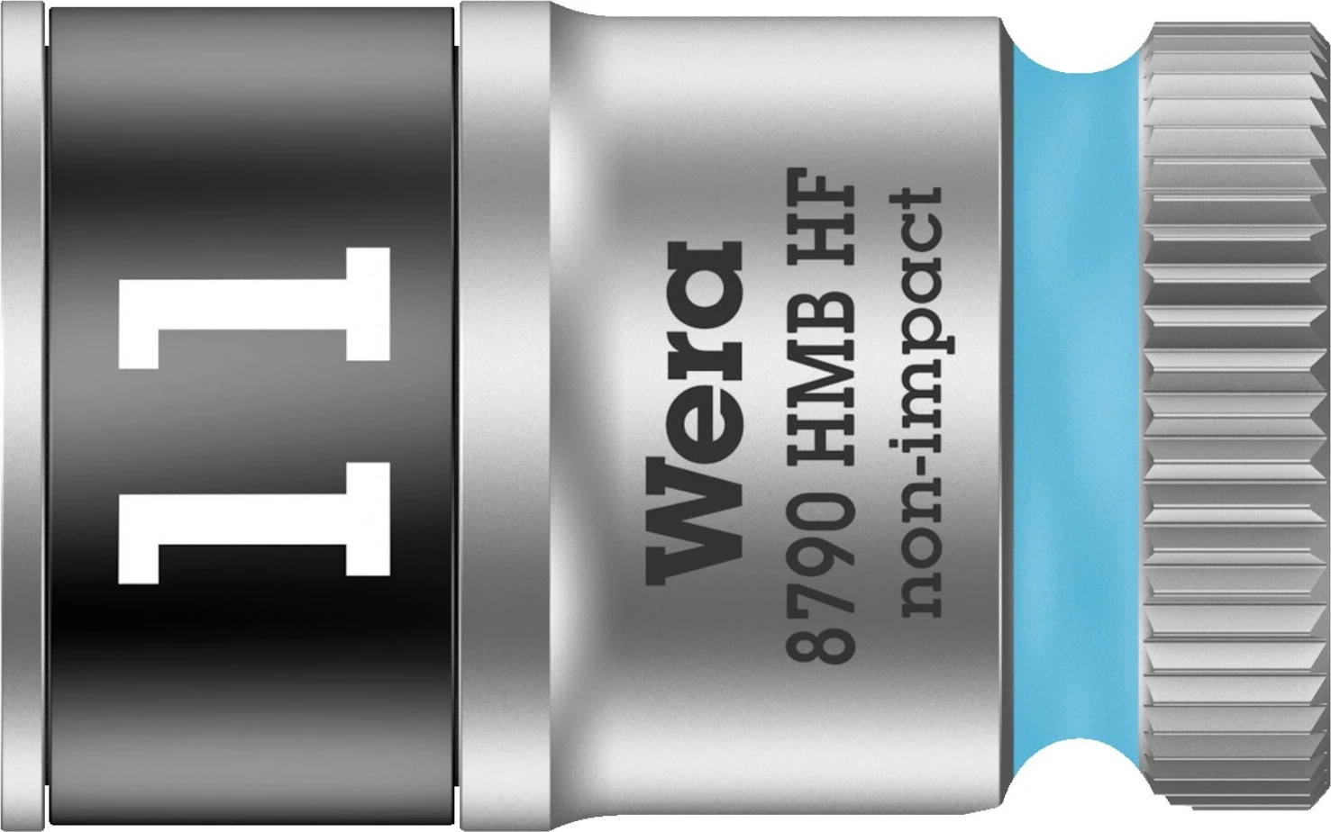 Wera Zyklop 3/8" socket with holding function - Metric 11.0, 11 mm, Chrome