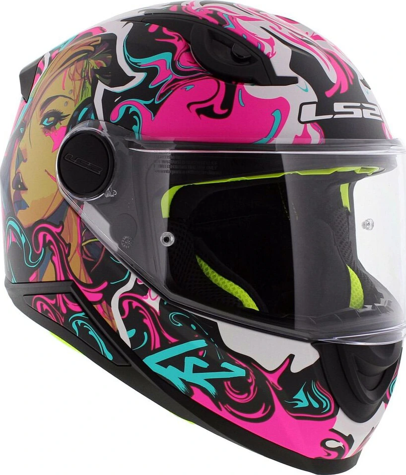 LS2 FF812 KID CYBERG Helmet - Matt Purple Cyan, S