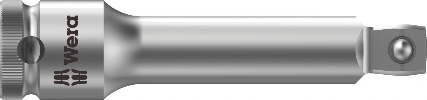 Wera Zyklop 3/8" wobble extension, 76 mm, Chrome